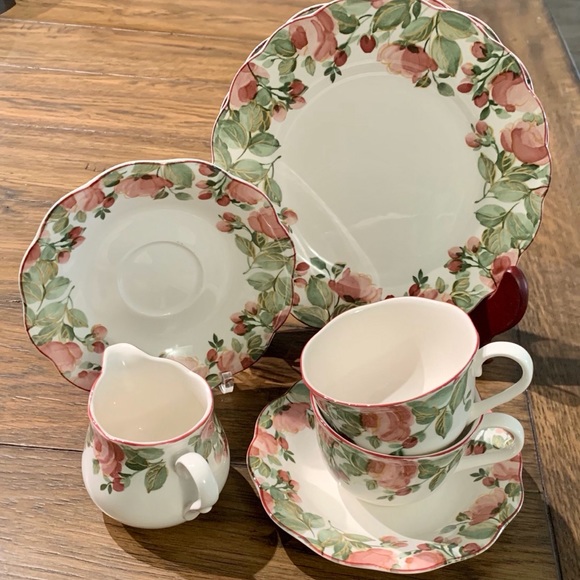 Nikko Ceramics Kitchen Nikko Tableware Pink Floral Fine Bone China Poshmark